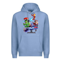 Colony Blue superheroes Premium Hoodie - artisFamous