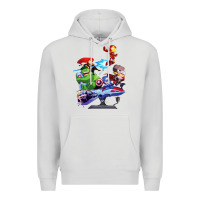 Dove Grey superheroes Premium Hoodie - artisFamous