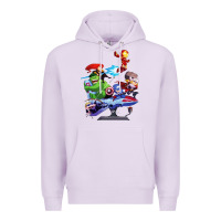 Lilac superheroes Premium Hoodie - artisFamous