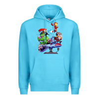 Ocean Blue superheroes Premium Hoodie - artisFamous