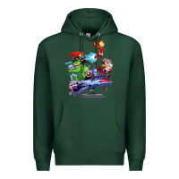 Sports Green superheroes Premium Hoodie - artisFamous