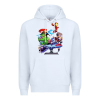 White superheroes Premium Hoodie - artisFamous