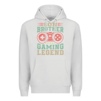Dove Grey SON BROTHER GAMING LEGEND Premium Hoodie - artisFamous
