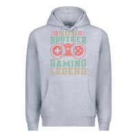Heather Grey SON BROTHER GAMING LEGEND Premium Hoodie - artisFamous