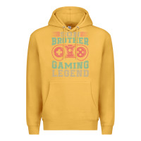 Mustard SON BROTHER GAMING LEGEND Premium Hoodie - artisFamous