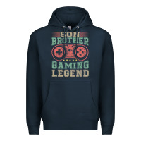 Navy SON BROTHER GAMING LEGEND Premium Hoodie - artisFamous