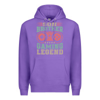 Purple SON BROTHER GAMING LEGEND Premium Hoodie - artisFamous