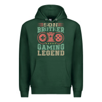 Sports Green SON BROTHER GAMING LEGEND Premium Hoodie - artisFamous