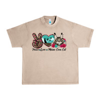 French Oak peace love maine coon cat Urban Heavy Tee - LillyAllenDesigns