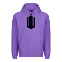 Purple dr who tshirt Premium Hoodie - artisFamous