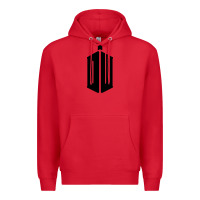 Red dr who tshirt Premium Hoodie - artisFamous