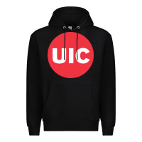 Black UIC College Premium Hoodie - artisFamous