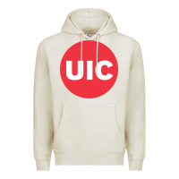 Oatmeal Heather UIC College Premium Hoodie - artisFamous