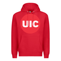 Red UIC College Premium Hoodie - artisFamous