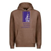Chestnut Western Illinois College Premium Hoodie - artisFamous