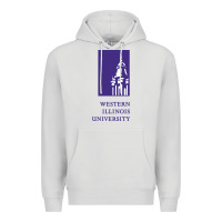 Dove Grey Western Illinois College Premium Hoodie - artisFamous