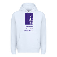 White Western Illinois College Premium Hoodie - artisFamous
