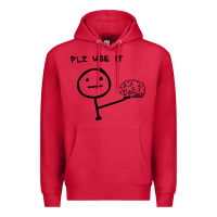 Cardinal Plz Use It Text Graphic Premium Hoodie - artisFamous