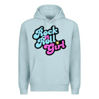 Blue Mist rock n roll girl Premium Hoodie - artisFamous