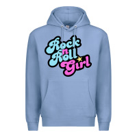 Colony Blue rock n roll girl Premium Hoodie - artisFamous