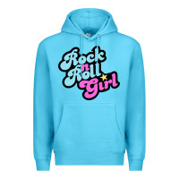 Ocean Blue rock n roll girl Premium Hoodie - artisFamous