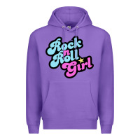 Purple rock n roll girl Premium Hoodie - artisFamous