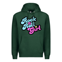 Sports Green rock n roll girl Premium Hoodie - artisFamous