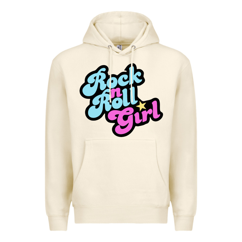 Rock N Roll Girl Premium Hoodie by artisFamous | Teevron