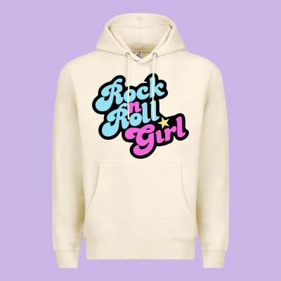 Rock N Roll Girl Premium Hoodie Designed By Artisfamous