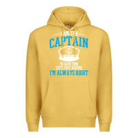 Antique Gold captain funny boating sailing Premium Hoodie - artisFamous