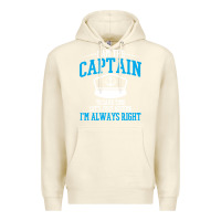 Captain Funny Boating Sailing Premium Hoodie | Teevron