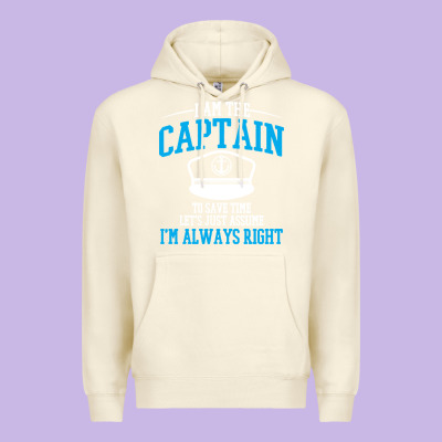 Captain Funny Boating Sailing Premium Hoodie Designed By Artisfamous