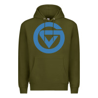 Army Green Grand Valley College Premium Hoodie - artisFamous
