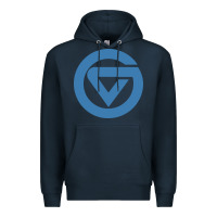 Navy Grand Valley College Premium Hoodie - artisFamous