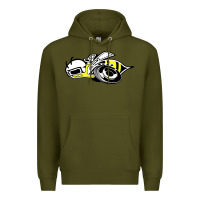 Army Green super bee Premium Hoodie - artisFamous
