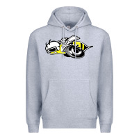 Heather Grey super bee Premium Hoodie - artisFamous