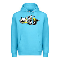 Ocean Blue super bee Premium Hoodie - artisFamous