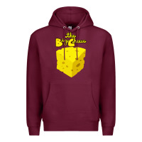 Burgundy the big cheese Premium Hoodie - artisFamous