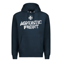 Navy agnostic font Premium Hoodie - artisFamous