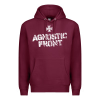 Burgundy agnostic font Premium Hoodie - artisFamous