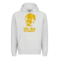 Dove Grey you big dummy Premium Hoodie - artisFamous
