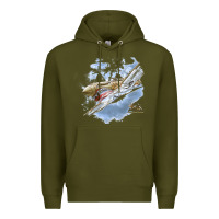 Army Green flying tigers Premium Hoodie - artisFamous