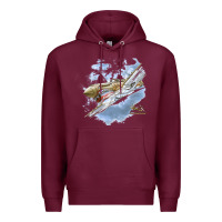 Burgundy flying tigers Premium Hoodie - artisFamous