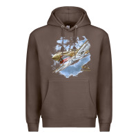 Coffee flying tigers Premium Hoodie - artisFamous