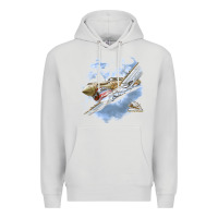 Dove Grey flying tigers Premium Hoodie - artisFamous