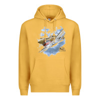 Mustard flying tigers Premium Hoodie - artisFamous