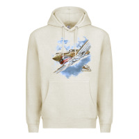 Oatmeal Heather flying tigers Premium Hoodie - artisFamous