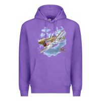 Purple flying tigers Premium Hoodie - artisFamous