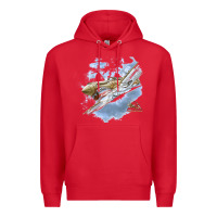 Red flying tigers Premium Hoodie - artisFamous