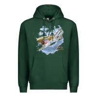 Sports Green flying tigers Premium Hoodie - artisFamous